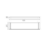 Vado Shelf Vado Photon 573mm Glass Shelf in Chrome