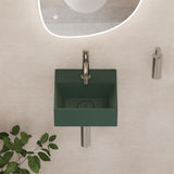 Crosswater Cloakroom Basin Green Matt / 300 x 300mm Crosswater Beck Cloakroom Basin with Waste
