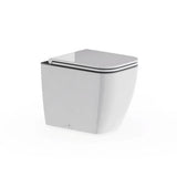 Crosswater Wall Hung Toilet Crosswater Mada Square Back to Wall Rimless Toilet with Soft Close Seat