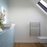 JIS Ladder Rail 700 x 520mm / Polished Chrome / Central Heating JIS Sussex Ouse Vertical Stainless Steel Heated Towel Rail