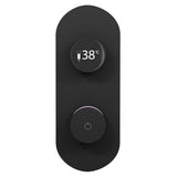TED Concealed Shower Valve Matt Black TED Togo 2/3 Outlet Concealed Digital Shower Valve with Oval Plate