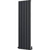 Aquarius Bathrooms Column Radiator 1800 x470mm / Black Aquarius Wave Verical Panel Radiator
