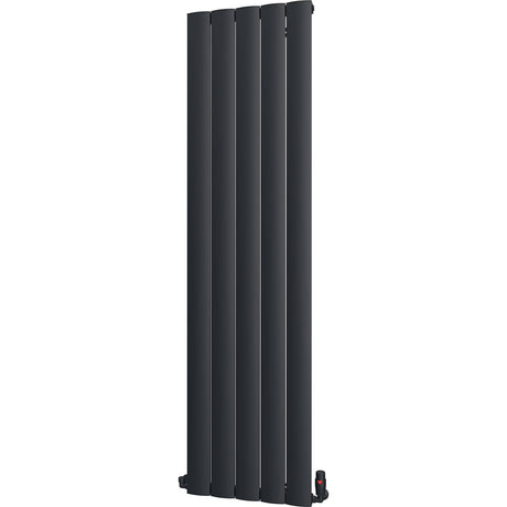Aquarius Bathrooms Column Radiator 1800 x470mm / Black Aquarius Wave Verical Panel Radiator