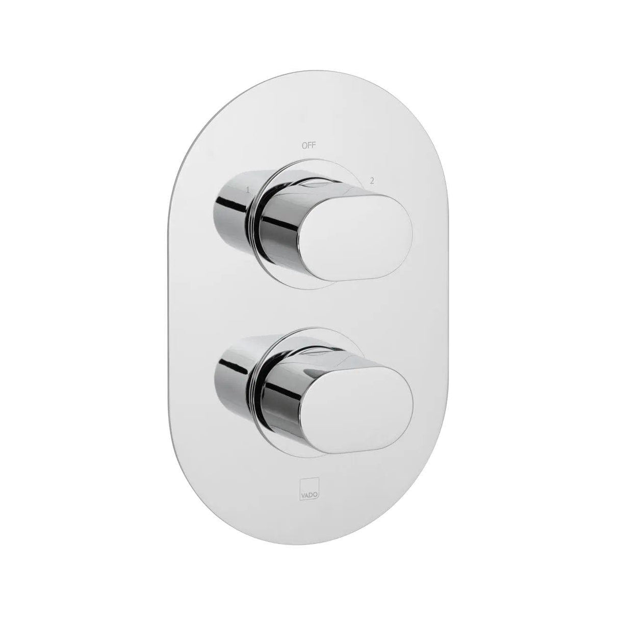 Vado Concealed Shower Valve VADO DX Life 1 Outlet, 2 Handle Concealed Thermostatic Shower Valve in Chrome