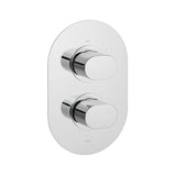 Vado Concealed Shower Valve VADO DX Life 1 Outlet, 2 Handle Concealed Thermostatic Shower Valve in Chrome