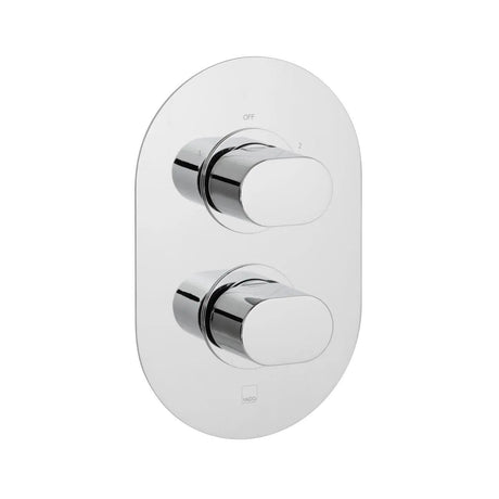 Vado Concealed Shower Valve VADO DX Life 1 Outlet, 2 Handle Concealed Thermostatic Shower Valve in Chrome