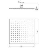 Crosswater Fixed Shower Head Crosswater Zion Fixed Shower Head