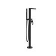 Crosswater Freestanding Bath Filler Matt Black Crosswater Lazo Floor Standing Bath Shower Mixer