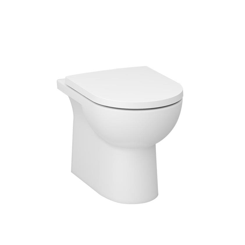 Imex Back To Wall Toilet Imex Ivan Rimless Back to Wall Toilet with Soft Close Seat in White