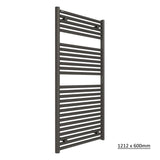 Tissino Ladder Rails 1212 x 600 / Central Heating Tissino Hugo2 Designer Towel Radiator in Arabica