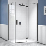Merlyn Ionic Essence Frameless Hinged Shower Door and Inline Panel