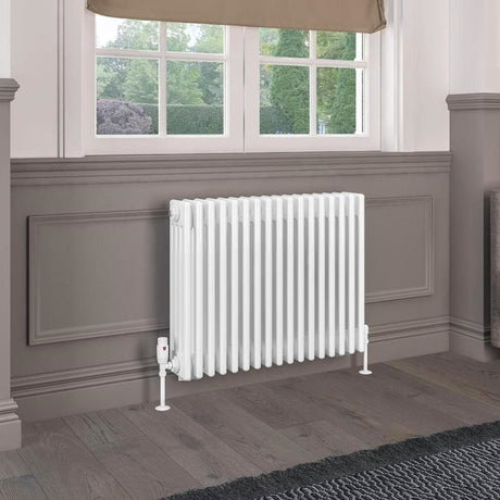 Eastbrook Rivassa Traditional 4 Column Radiator in Gloss White
