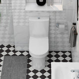 Imex Close Coupled Toilet Imex Alma Close Coupled Comfort Height Rimless Toilet with Soft Close Seat