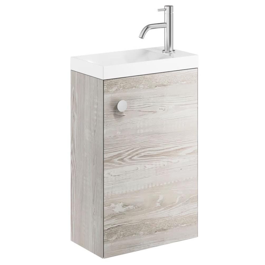 Crosswater Cloakroom Vanity Unit Crosswater Alo Single Door Wall Mounted 400mm Cloakroom Vanity Unit with Basin