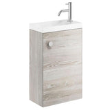 Crosswater Cloakroom Vanity Unit Crosswater Alo Single Door Wall Mounted 400mm Cloakroom Vanity Unit with Basin