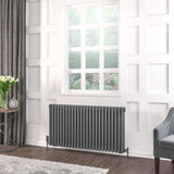 Eastbrook Rivassa Traditional 3 Column Radiator in Matt Anthracite