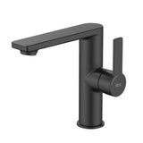 Roca Mono Basin Tap Matt Black Roca Targa Basin Mixer with Lateral Handle and Cold Start
