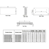 Reina Panel Radiator Reina Slimline Horizontal Central Heating Flat Panel Radiator