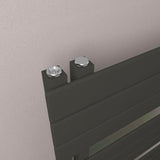 Eastbrook Designer Towel Rail Eastbrook Helmsley Straight Vertical Designer Towel Rail in Matt Black