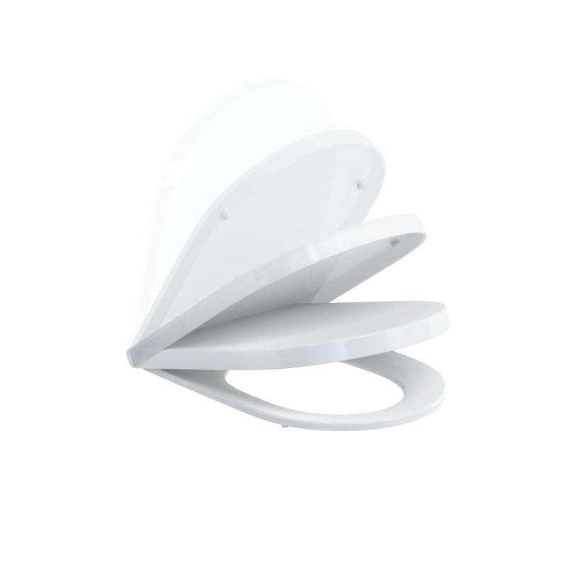 Britton Stadium Carbamide Soft Close Toilet Seat in Gloss White