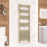 Eastbrook Wendover Straight Heated Towel Rail in Brushed Brass
