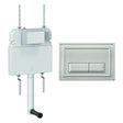 Crosswater Concealed Cistern Belgravia Plate in Brushed Nickel Crosswater Dual Flush Slimline Concealed Cistern Set with Flush Plate  - 508 x 80 x  550mm