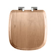 Imperial Toilet Seat Chrome Imperial Radcliffe Solid Wood Toilet Seat in Natural Oak with Soft Close Hinges