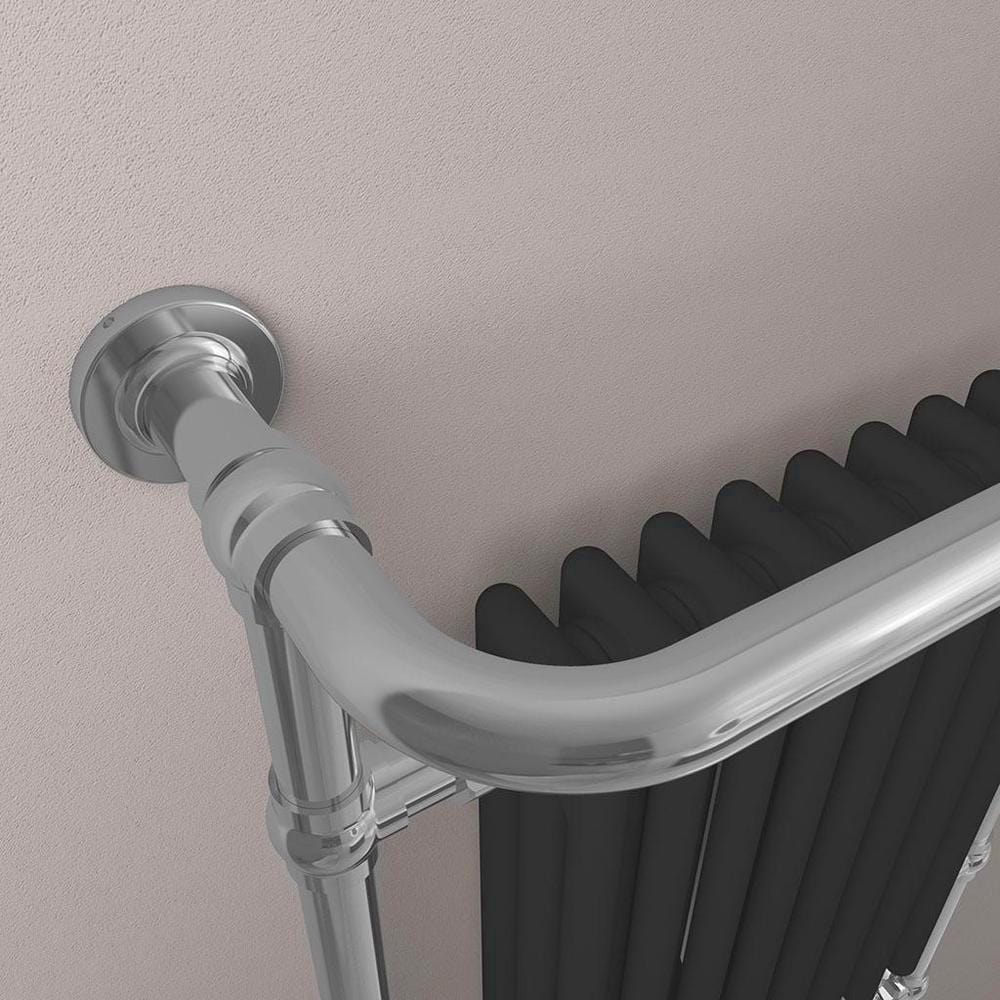 Eastbrook Eastbrook Isbourne Straight Vertical Traditional Radiator in Matt Black