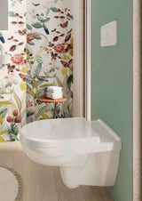 Villeroy & Boch Wall Hung Toilet Villeroy & Boch O.novo Wall Hung Rimless DirectFlush Toilet with Soft Close Seat