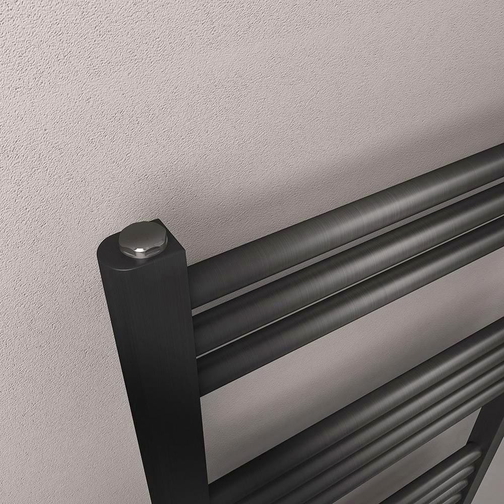 Eastbrook Wendover Straight Heated Towel Rail in Brushed Gunmetal