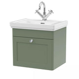 Aquarius Leighton 500mm Wall Mounted One Drawer Vanity Unit with Basin
