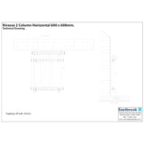 Eastbrook Column Radiator Eastbrook Rivassa Traditional 2 Column Radiator in Chrome Effect