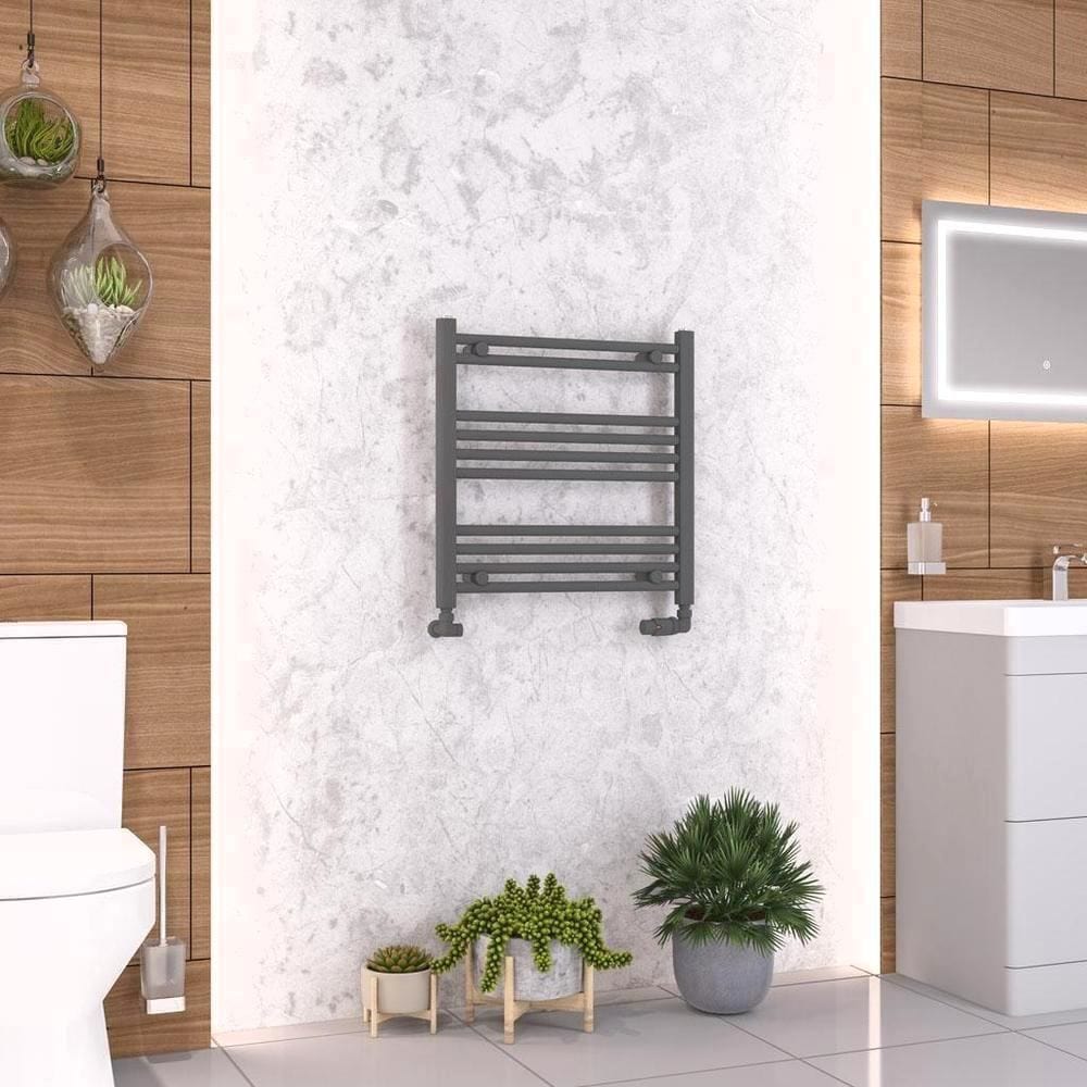 Eastbrook Wendover Straight Heated Towel Rail in Anthracite