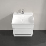 Villeroy & Boch Wall Mounted Vanity Unit Villeroy & Boch Avento Wall Hung Vanity Unit 580mm Two Drawers with Basin