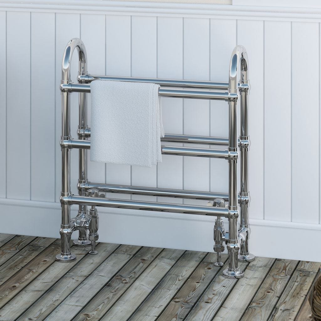 Eastbrook Towel Horse Eastbrook Painswick Traditional Central Heating Radiator in Chrome - 778 x 686