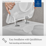 Villeroy & Boch Toilet Seat Villeroy & Boch Subway 3.0 Wrapover Soft Close, Quick Release Toilet Seat in White Alpin
