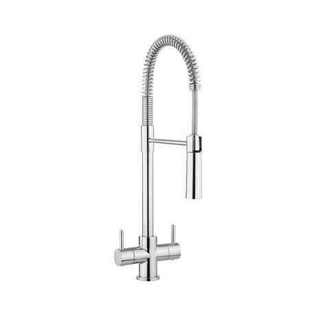 Crosswater Cook Dual Control Kitchen Mixer Tap with Flexi Spray