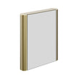 HiB Mirrored Cabinet Brushed Brass / 600 x 700mm HiB Bastille Mesh LED Mirror Cabinet