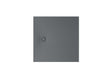 ROCA Square Shower Tray Slate / 900 x 900mm ROCA Terran-N Superslim Stonex® Square Shower Tray with Twist Colour Match Waste Cover