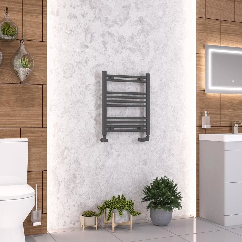 Eastbrook Wendover Straight Heated Towel Rail in Anthracite