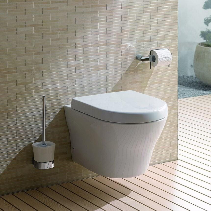 TOTO Wall Hung Toilet TOTO MH Wall Hung Rimless Toilet with Tornado Flush and Soft Close Seat
