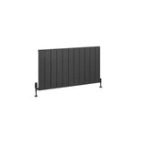 Eastbrook Panel Radiator Eastbrook Charlton Horizontal Aluminium Designer Radiator in Matt Anthracite