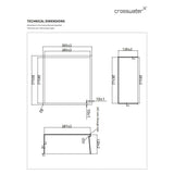 Crosswater Shower Niche Crosswater Square Shower Niche with LED - 305 x 305 x 120mm