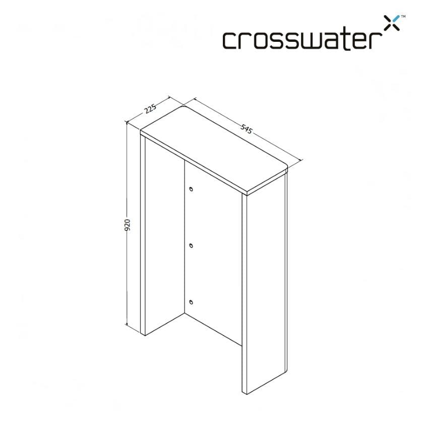 Crosswater WC Back To Wall Unit Crosswater WC Unit - 545mm Wide