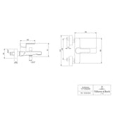 Villeroy & Boch Bath Shower Mixer Villeroy & Boch Architectura Wall Mounted Single Lever Bath and Shower Mixer Tap in Chrome