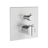 VitrA Concealed Shower Valve Chrome VitrA Suit Thermostatic 2-Way Bath and Shower Mixer Control Plate