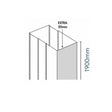 Merlyn Extension Profile Merlyn Ionic Essence Framed Extension Profile in Chrome - 20mm