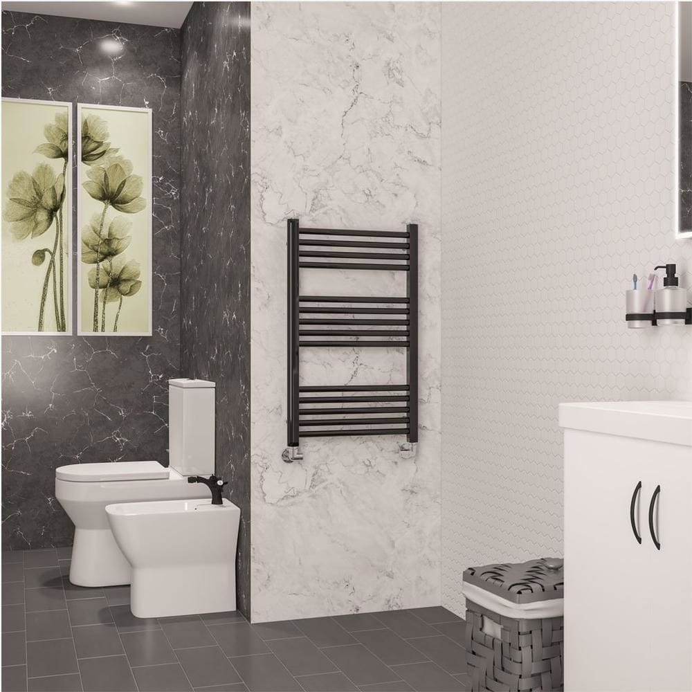 Eastbrook Wendover Straight Heated Towel Rail in Black Gold