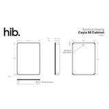 hib. Mirrored Cabinet hib. Cayla Slim LED Mirror Cabinet