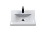 Aquarius Wall Mounted Vanity Unit Aquarius Brisbane 500mm Wall Hung 2 Door Vanity Unit with 1 Tap Hole Mid Edge Basin